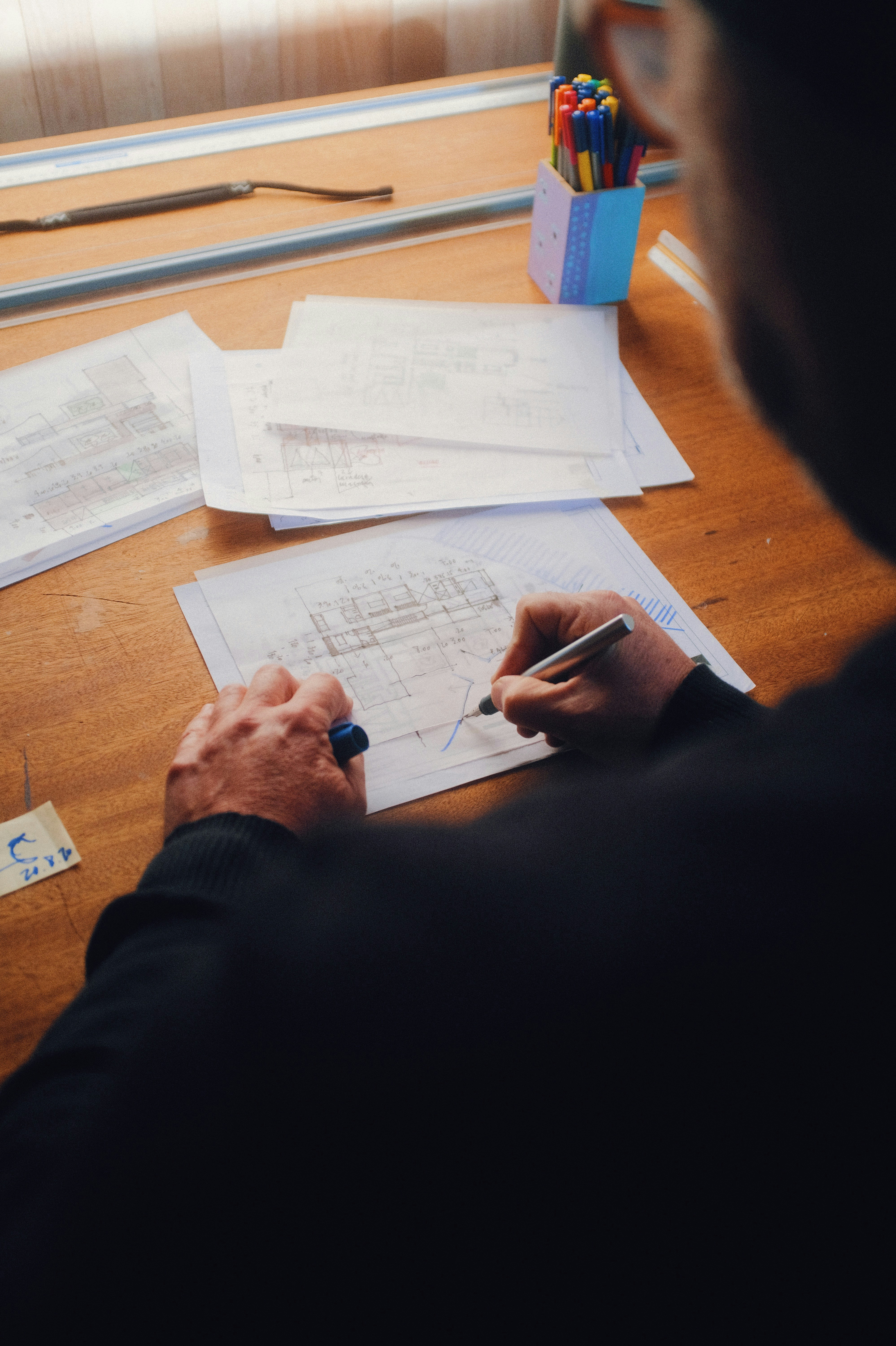 Architectural drafting translating into natural language systems